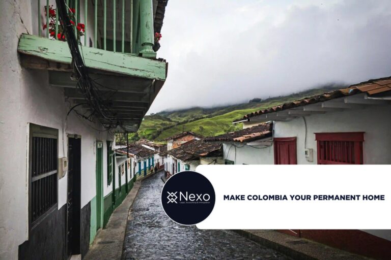 make Colombia your permanent home 2026 - foreigner reviewing visa and apartment documents in Medellín