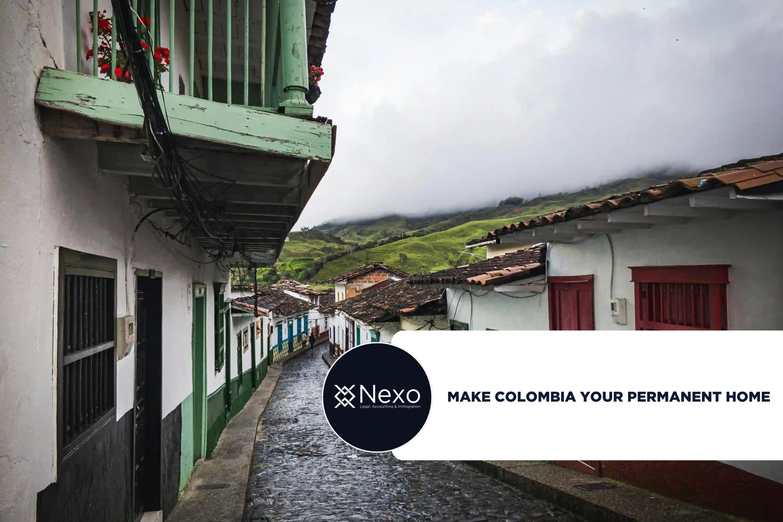 make Colombia your permanent home 2026 - foreigner reviewing visa and apartment documents in Medellín