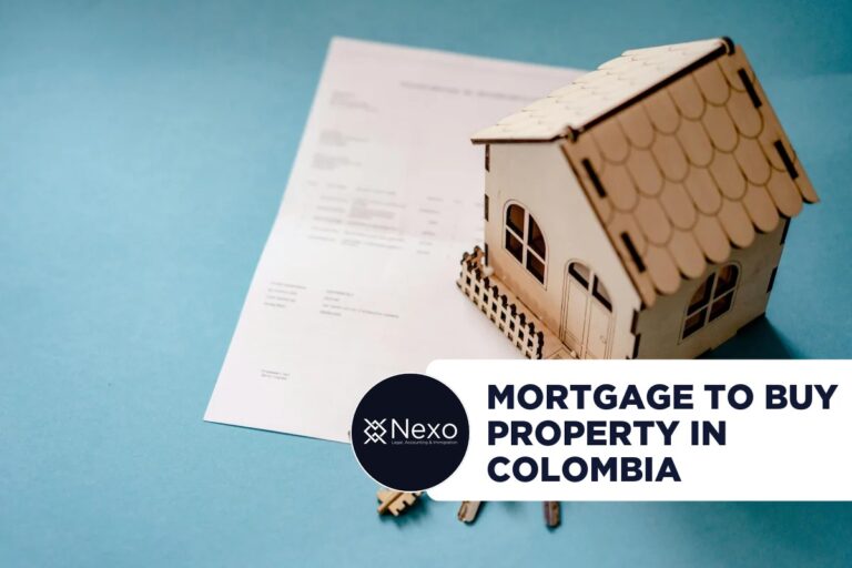 mortgage to buy property in Colombia - foreign buyer reviewing home loan paperwork with a bank advisor