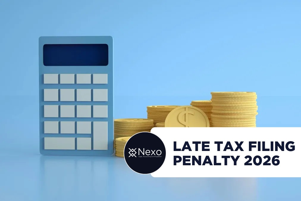 Colombia late tax filing penalty 2026 - August calendar marking a missed deadline